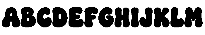 Big Bubble Font UPPERCASE