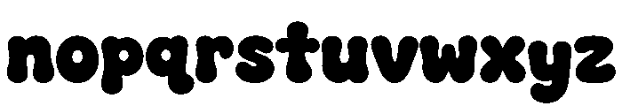 Big Bubble Font LOWERCASE