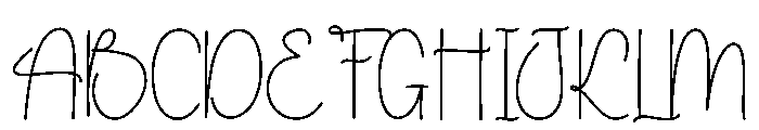 Big Heart Font UPPERCASE