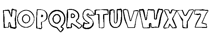 Big Kids Outline Font LOWERCASE