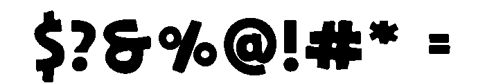 Big Kids Font OTHER CHARS