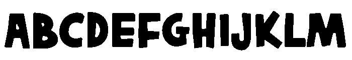 Big Kids Font UPPERCASE
