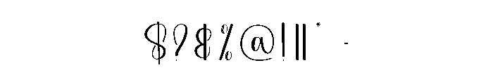Big Lovey Font OTHER CHARS
