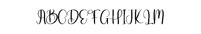 Big Lovey Font UPPERCASE
