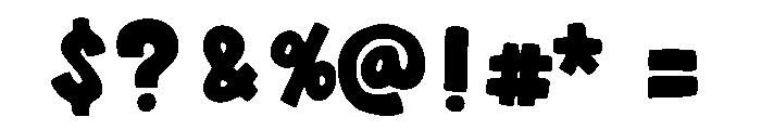 Big Playful Regular Font OTHER CHARS