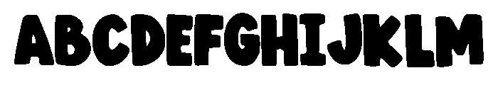 Big Playful Regular Font UPPERCASE