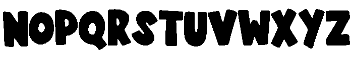 Big Playful Regular Font UPPERCASE
