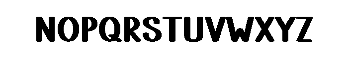 Big Slice Font LOWERCASE
