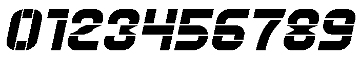 Big Space Bold Italic Font OTHER CHARS