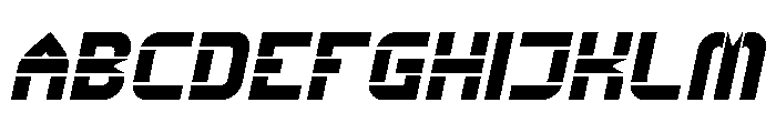 Big Space Bold Italic Font UPPERCASE
