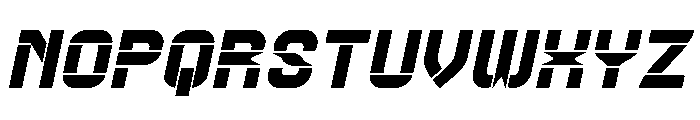 Big Space Bold Italic Font UPPERCASE