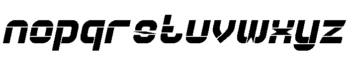 Big Space Bold Italic Font LOWERCASE