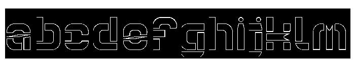 Big Space-Hollow-Inverse FONT