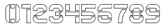 Big Space-Hollow Font OTHER CHARS