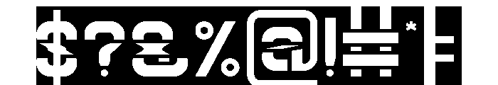 Big Space-Inverse Font OTHER CHARS