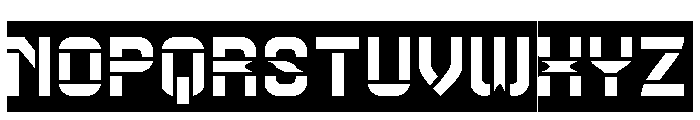 Big Space-Inverse Font UPPERCASE