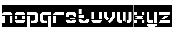 Big Space-Inverse Font LOWERCASE