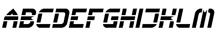 Big Space Italic Font UPPERCASE