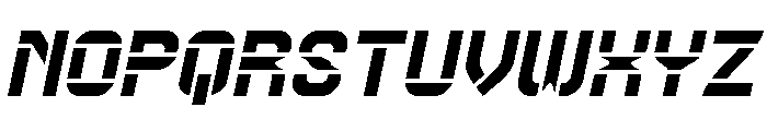 Big Space Italic Font UPPERCASE
