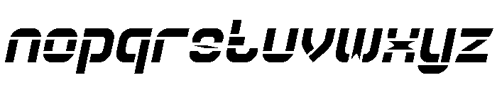 Big Space Italic Font LOWERCASE
