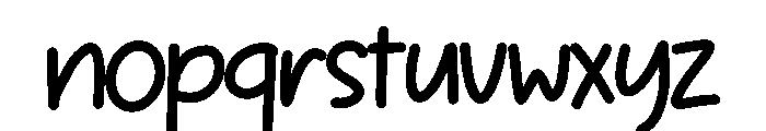 Big Susu Font LOWERCASE