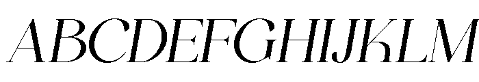 Bigalfia Italic Font UPPERCASE