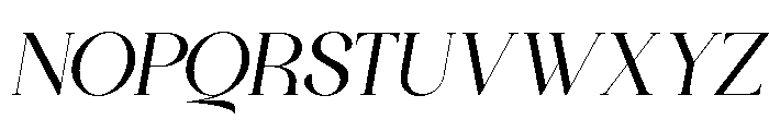 Bigalfia Italic Font UPPERCASE