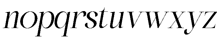Bigalfia Italic Font LOWERCASE