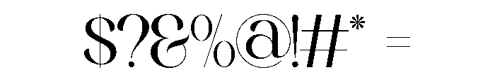 Bigalfia Regular Font OTHER CHARS