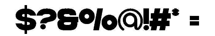 Bigbold Regular Font OTHER CHARS