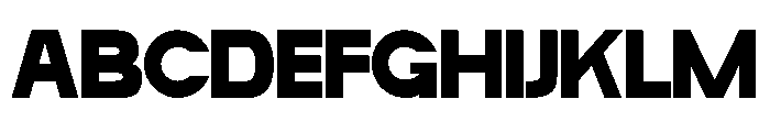 Bigbold Regular Font UPPERCASE