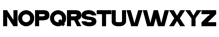 Bigbold Regular Font UPPERCASE