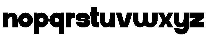 Bigbold Regular Font LOWERCASE