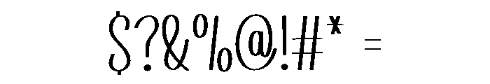 Bigboy Handsome Font OTHER CHARS