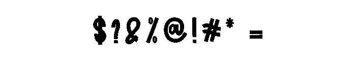 Bigday Holiday Font OTHER CHARS