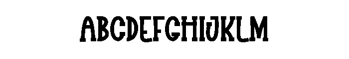 Bigday Holiday Font UPPERCASE