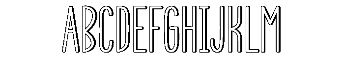 Bigday Moment Font UPPERCASE