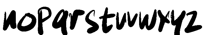 Biges Font LOWERCASE