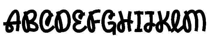Bigfly Font UPPERCASE