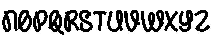Bigfly Font UPPERCASE