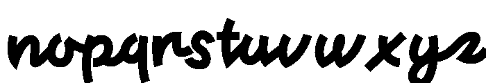 Bigfly Font LOWERCASE