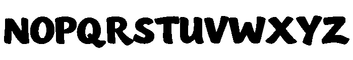 Bigfooz Regular Font UPPERCASE