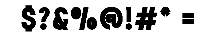 Bigframe Regular Font OTHER CHARS
