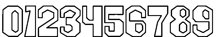 Biggie Finish Outline Font OTHER CHARS