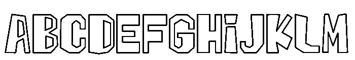Biggie Finish Outline Font UPPERCASE