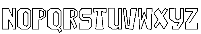Biggie Finish Outline Font LOWERCASE