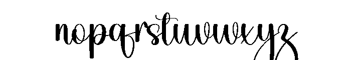 Bighome Beauty Font LOWERCASE