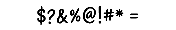 Biglove-Regular Font OTHER CHARS