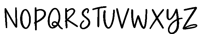 Biglove-Regular Font UPPERCASE