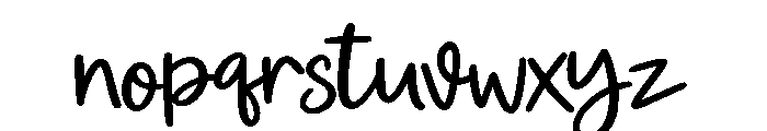 Biglove-Regular Font LOWERCASE